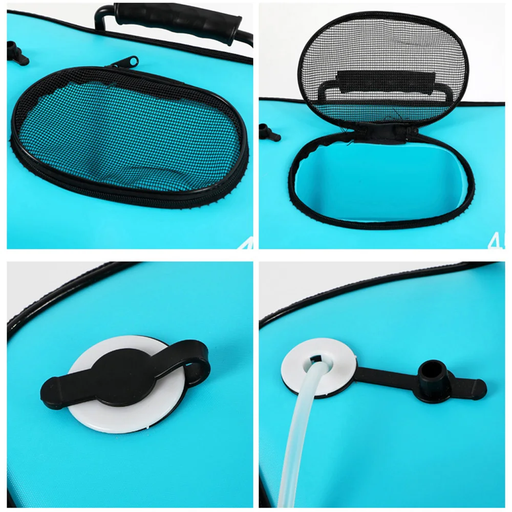 Balde Dobrável EVA para Pesca com Tampa em Rede e Bolso Lateral - Image 4