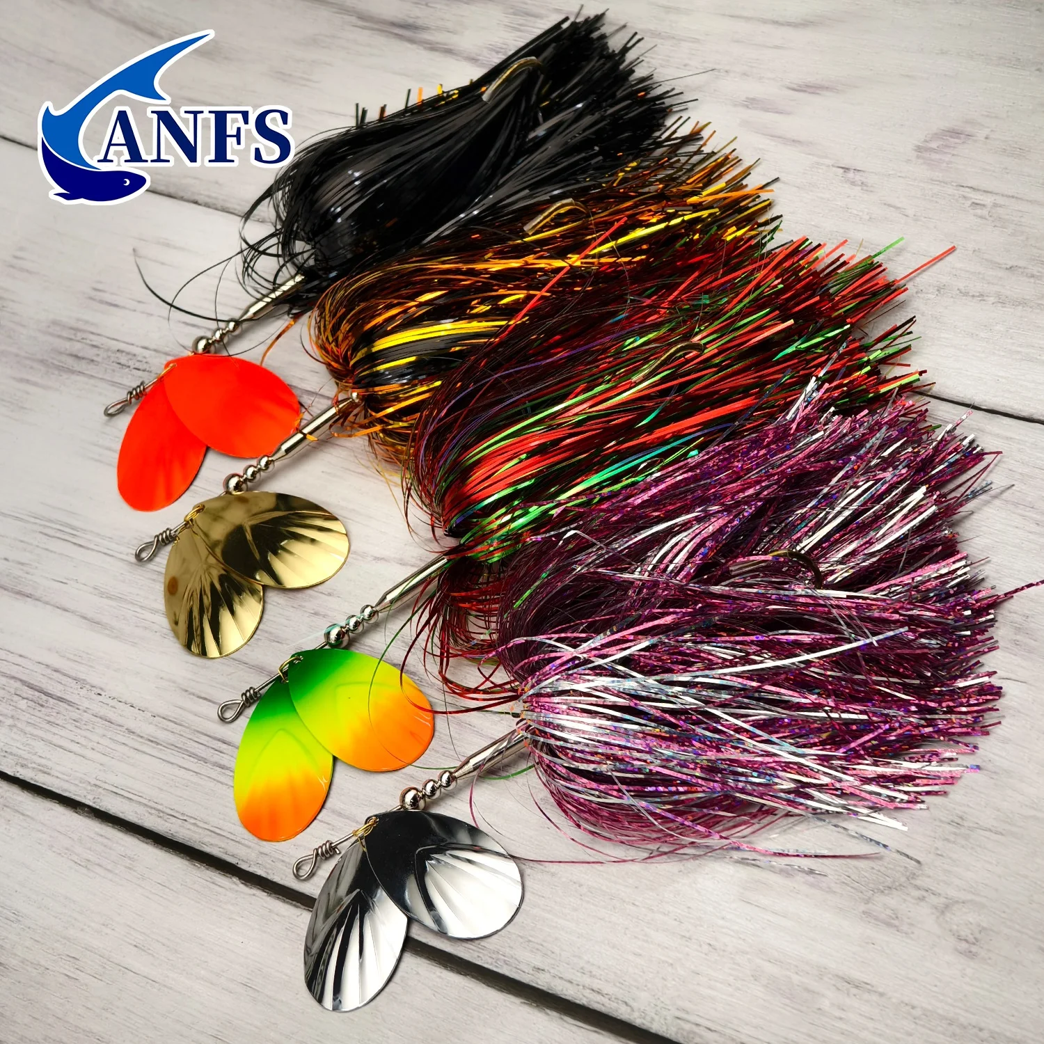 Amostra Bucktail Spinner ANFS 45g para Lúcio e Siluro - Image 3