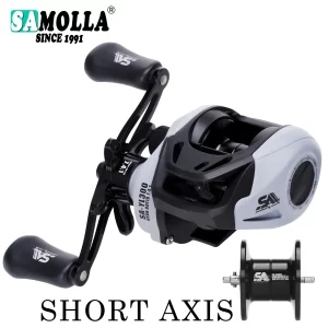 Carreto de Casting SAMOLLA Long Shot 7.4:1 6+1 Rolamentos 10kg