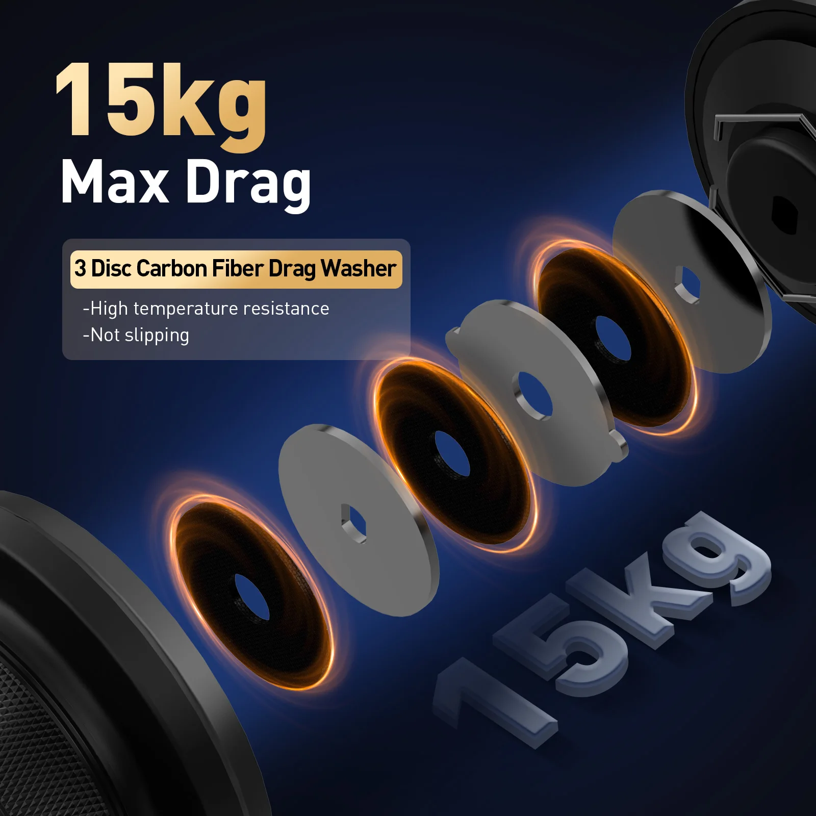 Carreto de Spinning HANDING M1 Pro 9+1 Rolamentos 15kg - Image 3