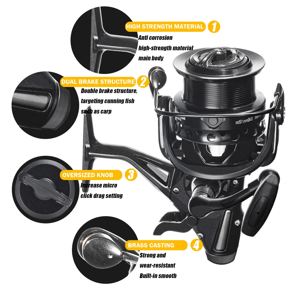 Carreto SAMOLLA Carpfishing Travão Duplo 12–15kg - Image 5