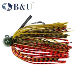 Jig Football B&U Anti-Erva com Saia de Silicone 10g/14g