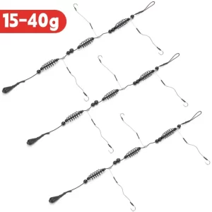 Alimentador Feeder com Chumbo e Anzol 15–40g