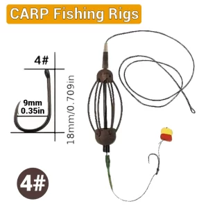 Montagem Feeder para Carpa com Hair Rig e Milho Artificial