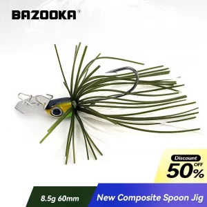 Chatterbait Bazooka 8,5g 58mm com Saia de Silicone