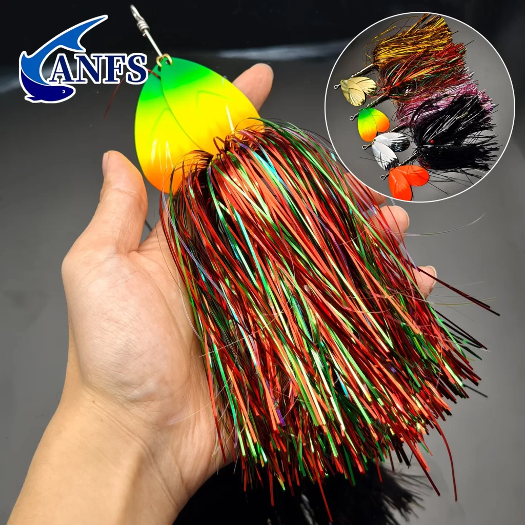 Amostra Bucktail Spinner ANFS 45g para Lúcio e Siluro