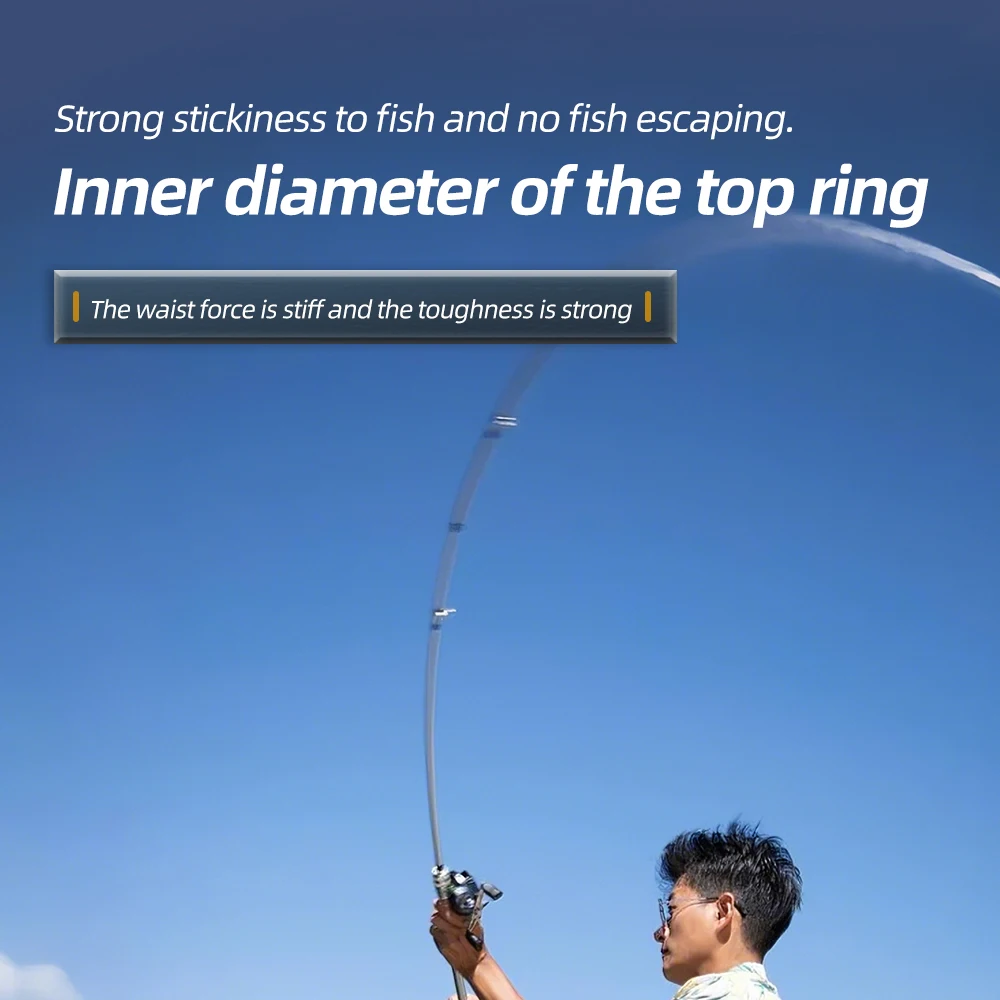 Cana de Spinning FISHINGFANS Orca M Medium Fast em Carbono - Image 5