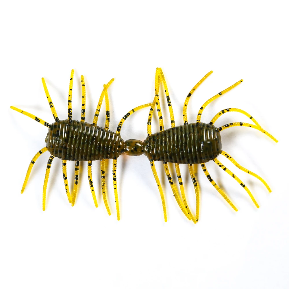 Amostra de Vinil B&U 2WAY Larva 50mm para Pesca Finesse - Image 8