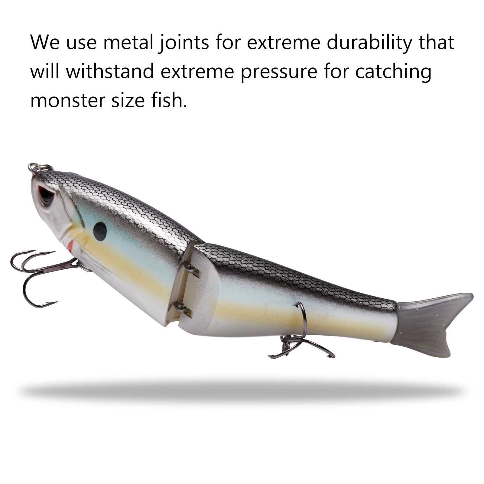 Amostra Bassdash SwimShad Glide Bait Articulada 11,5/17,8cm - Image 5