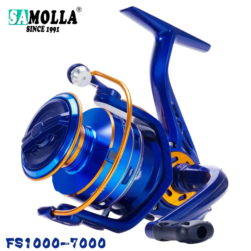 Carreto de Spinning SAMOLLA 1000–7000 com Bobine Metálica