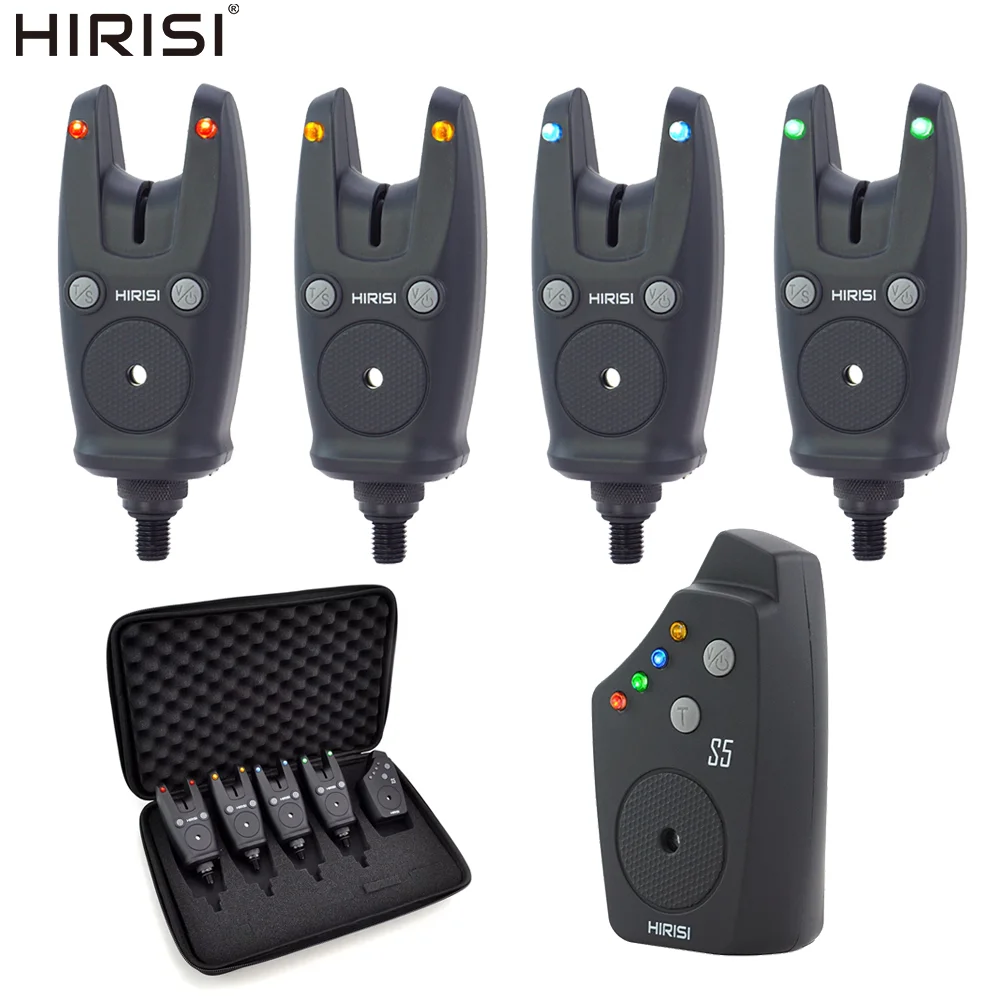 Conjunto Hirisi S5 Alarmes de Toque Sem Fios para Carpfishing