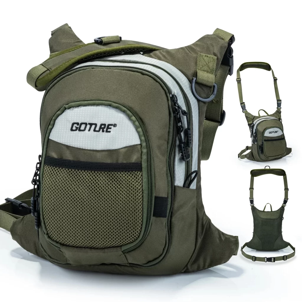 Bolsa de Peito Goture para Pesca à Mosca e Spinning Ligeiro