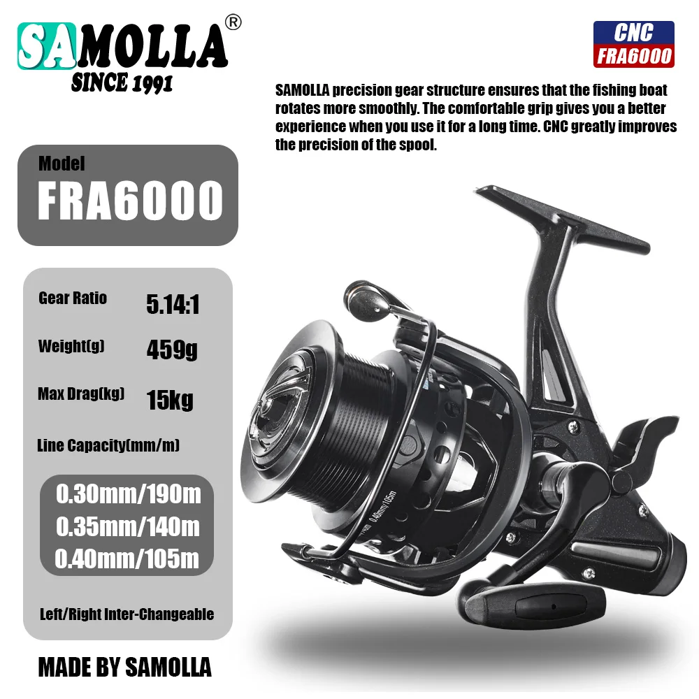 Carreto SAMOLLA Carpfishing Travão Duplo 12–15kg - Image 9