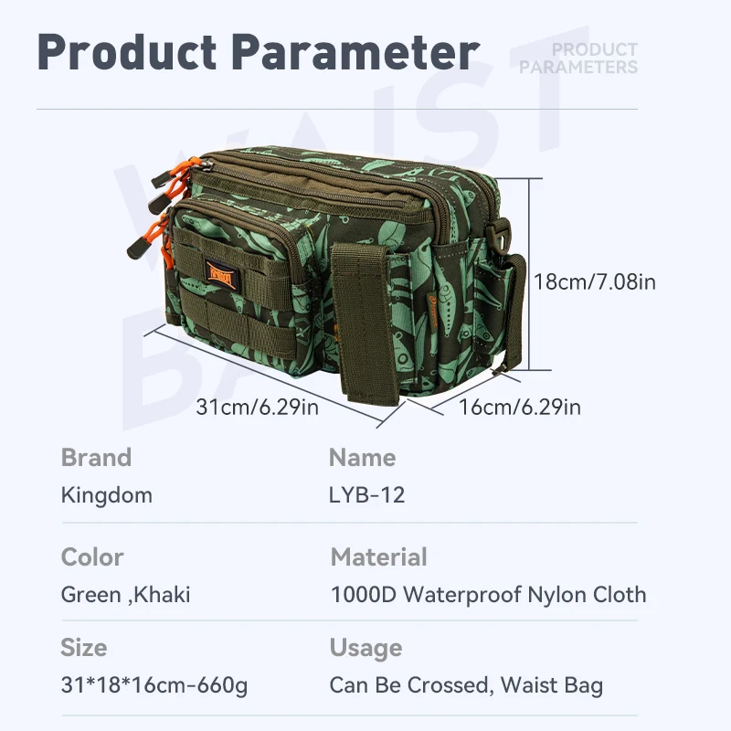 Bolsa de Cintura KINGDOM LYB-12 para Amostras e Acessórios - Image 2