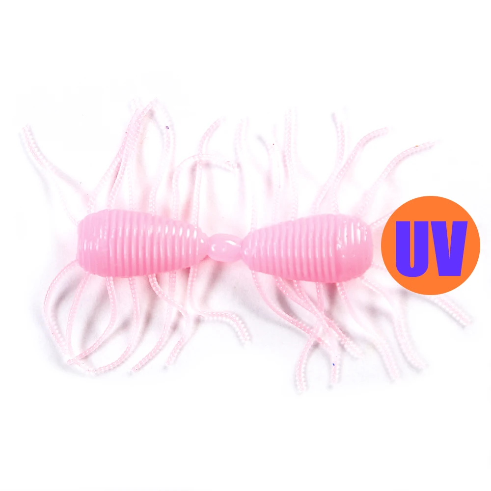 Amostra de Vinil B&U 2WAY Larva 50mm para Pesca Finesse - Image 11