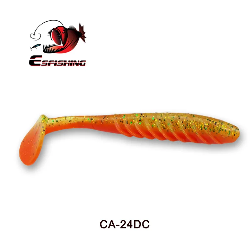 Amostra de Vinil Ripple Shad Cauda Paddle 70-125mm Kes Fishing - Image 21