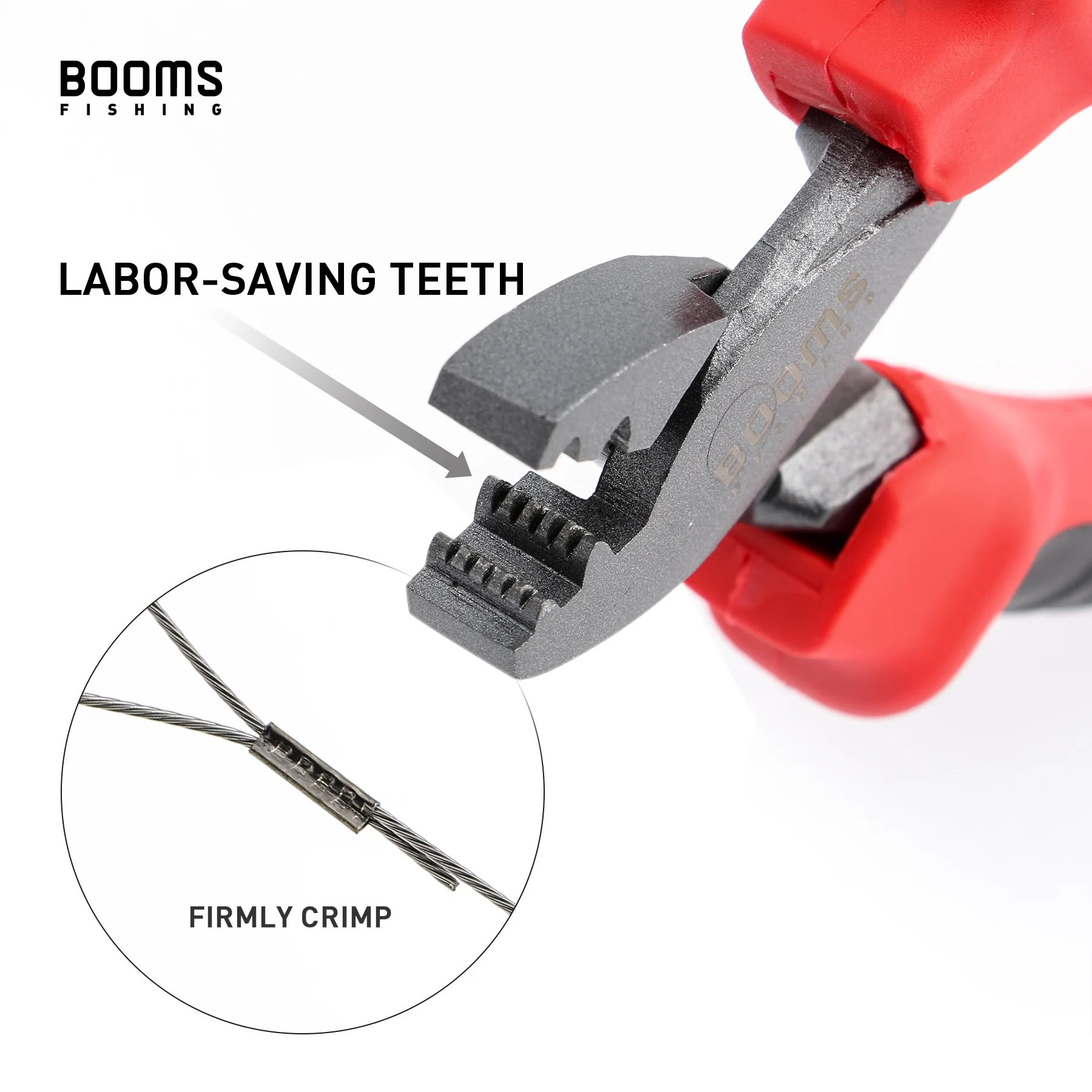 Kit Alicate de Cravar Booms Fishing CP2 com 300 Casquilhos de Crimpagem - Image 3