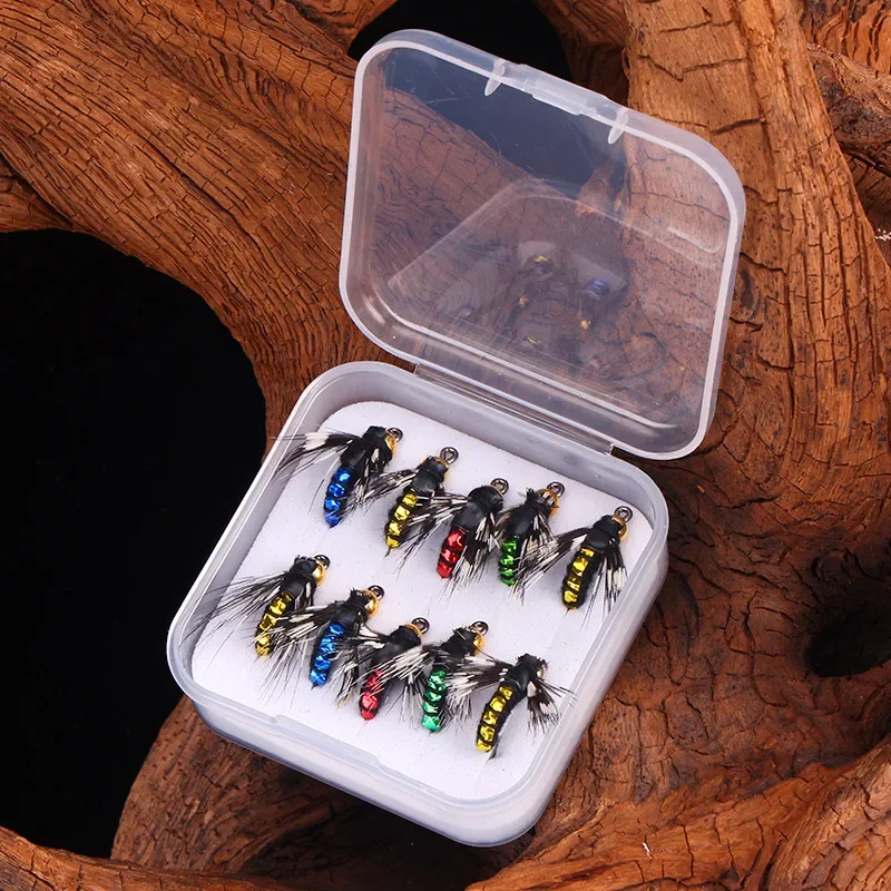 Conjunto 5/10/20 Ninfas Artificiais nº14 13mm para Truta e Carpa