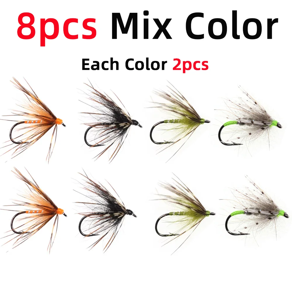 Conjunto 6/8 Moscas Molhadas Soft Hackle Tenkara nº14 para Truta - Image 7