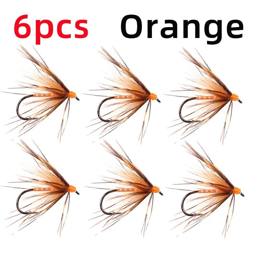 Conjunto 6/8 Moscas Molhadas Soft Hackle Tenkara nº14 para Truta - Image 11