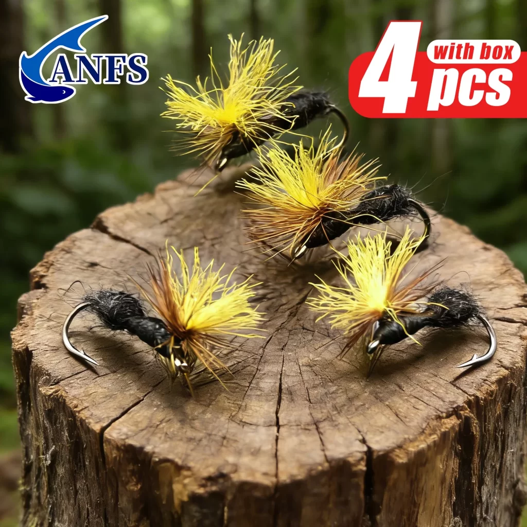 Conjunto de Moscas Secas ANFS Tipo Formiga 4 Unidades
