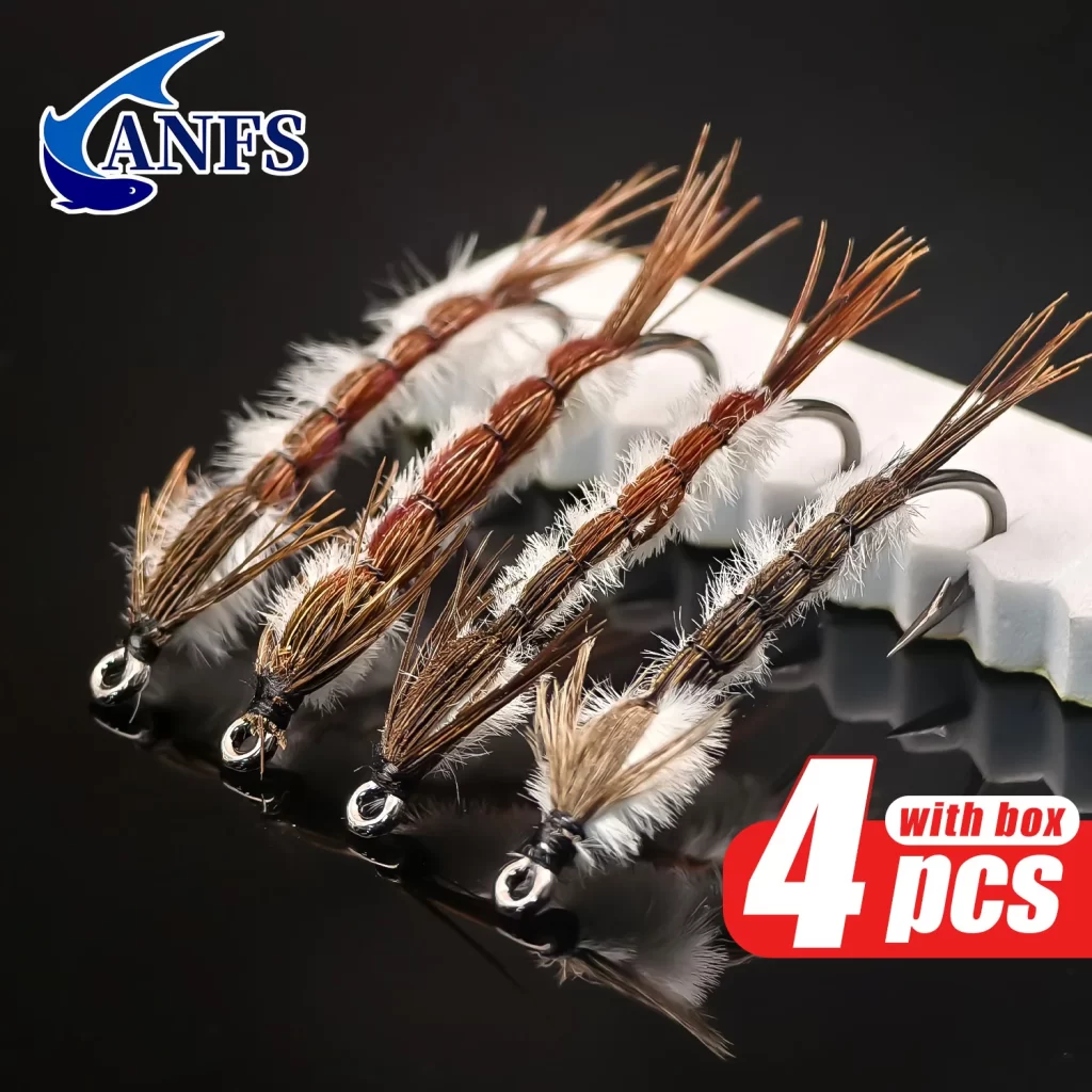 Conjunto 4 Ninfas de Efémera ANFS para Pesca à Mosca