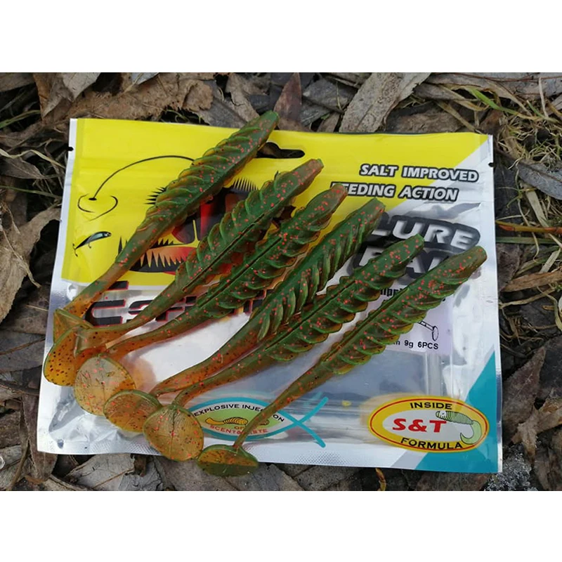 Amostra de Vinil Ripple Shad Cauda Paddle 70-125mm Kes Fishing - Image 3