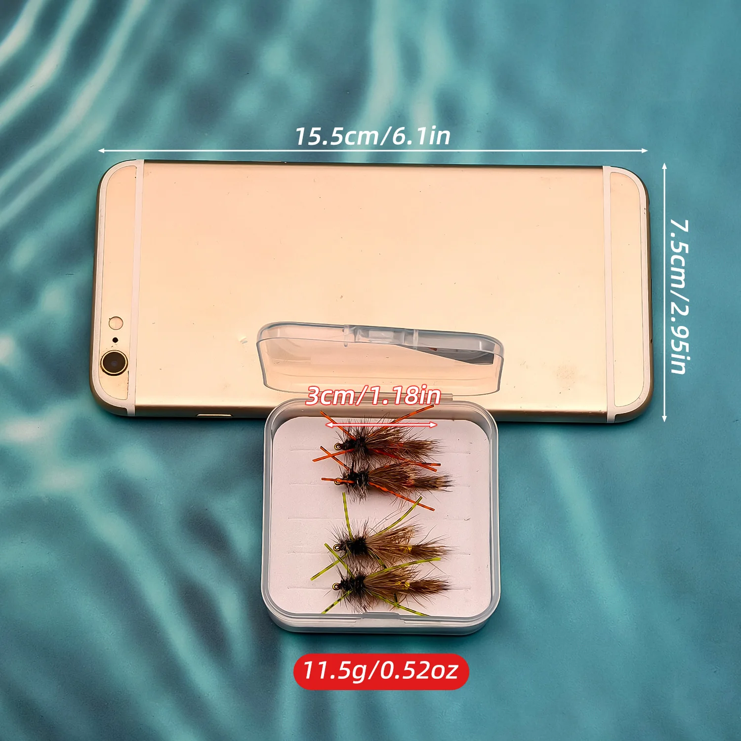 Conjunto 4 Moscas Secas Stimulator ANFS Cores Sortidas para Truta - Image 6