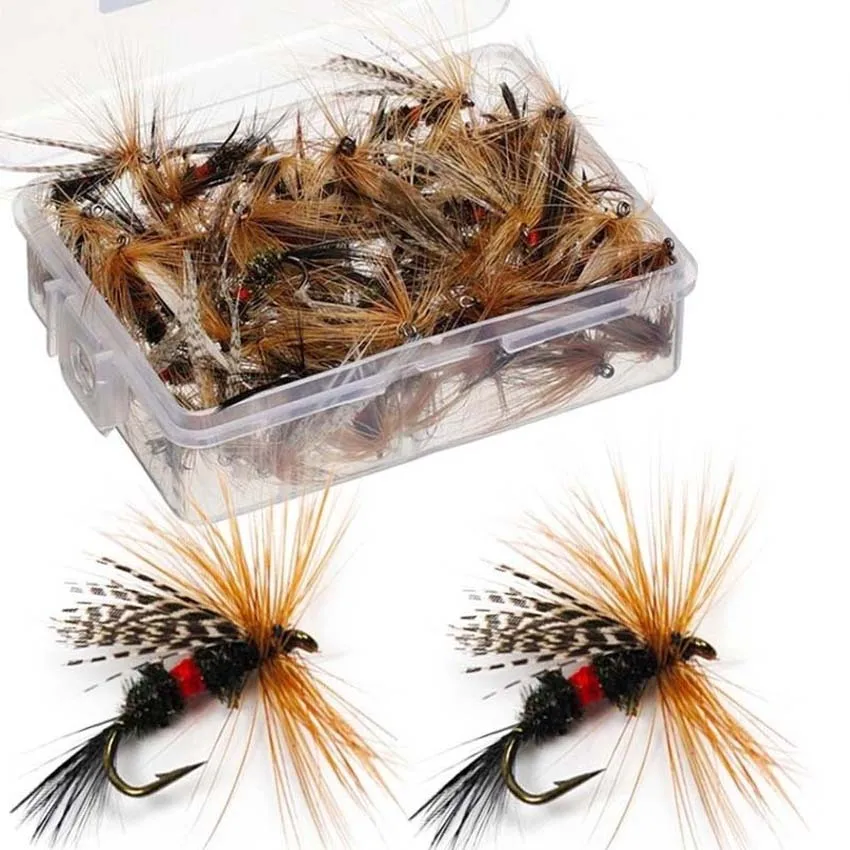 Conjunto 5/10/20 Moscas Secas Libélula Qievcrme 1,6cm para Truta