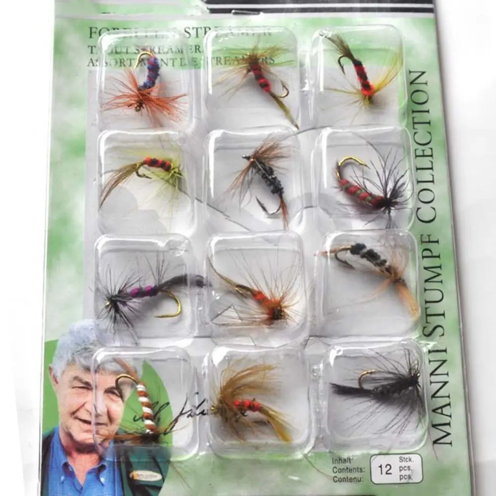Conjunto 12 Moscas Artificiais Sortidas para Truta e Pesca à Mosca - Image 7