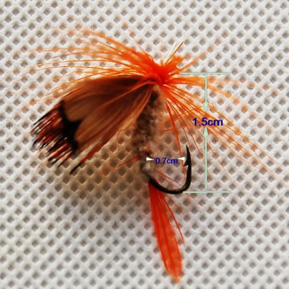Conjunto 12 Moscas Artificiais Sortidas para Truta e Pesca à Mosca - Image 3