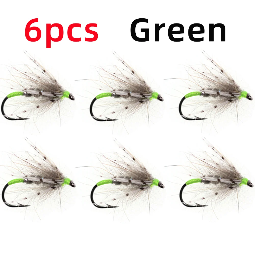 Conjunto 6/8 Moscas Molhadas Soft Hackle Tenkara nº14 para Truta - Image 8