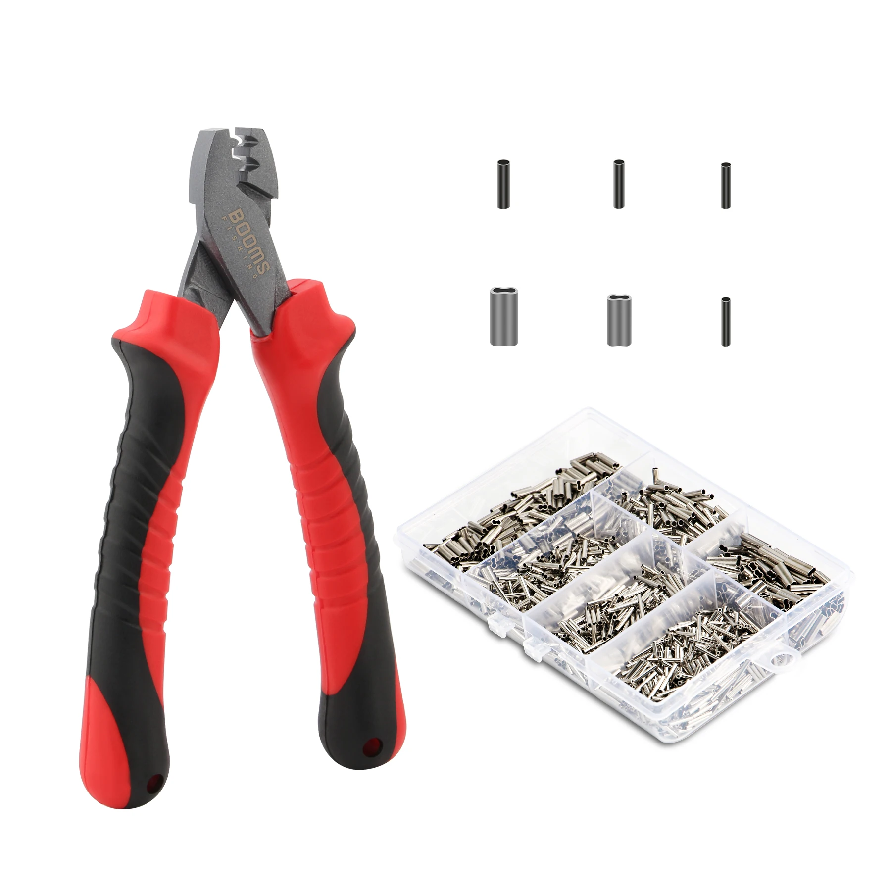 Kit Alicate de Cravar Booms Fishing CP2 com 300 Casquilhos de Crimpagem - Image 7
