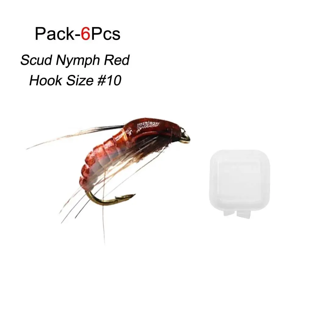 Conjunto 6/12 Ninfas Caddis Qievcrme nº10 para Pesca à Mosca - Image 7