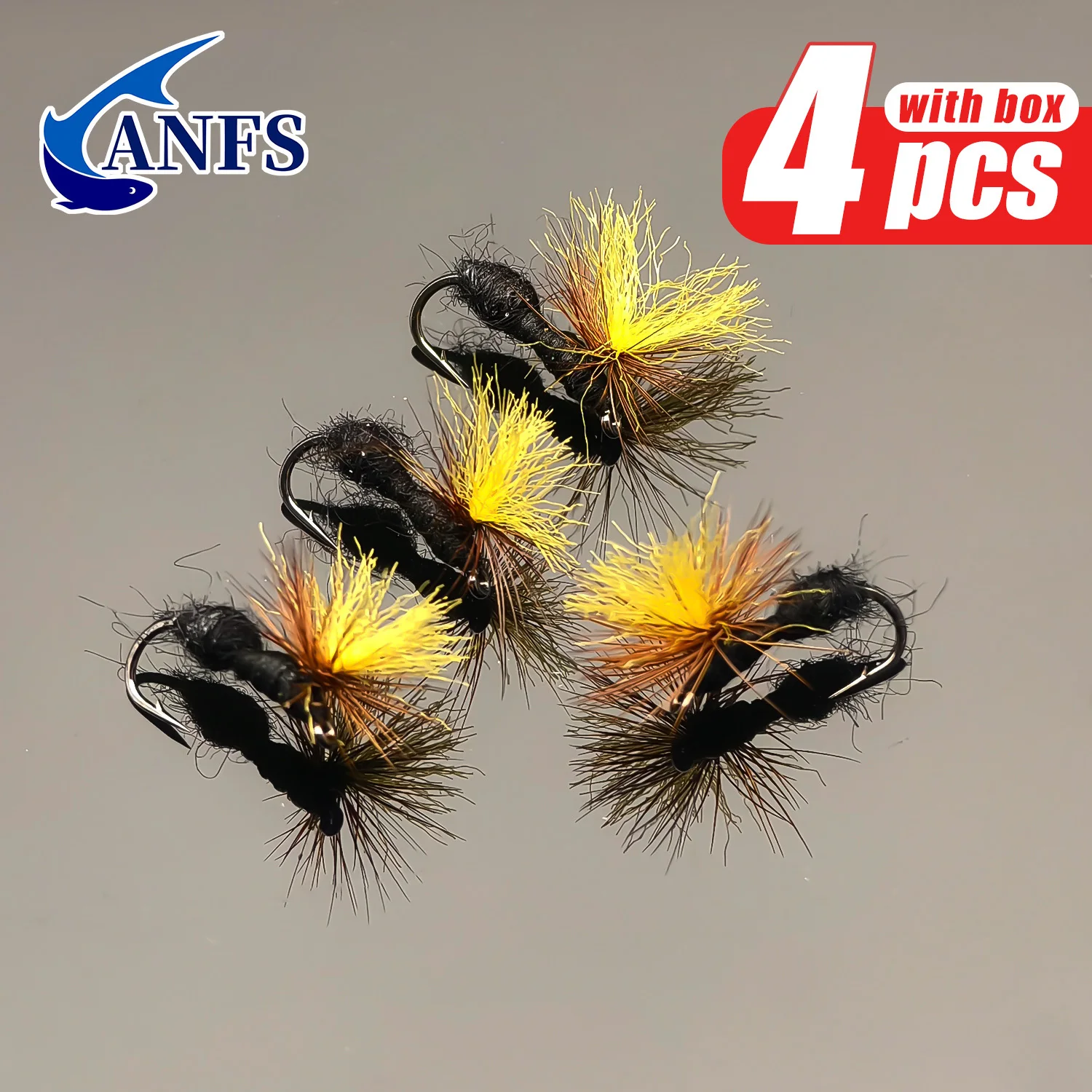 Conjunto de Moscas Secas ANFS Tipo Formiga 4 Unidades - Image 2