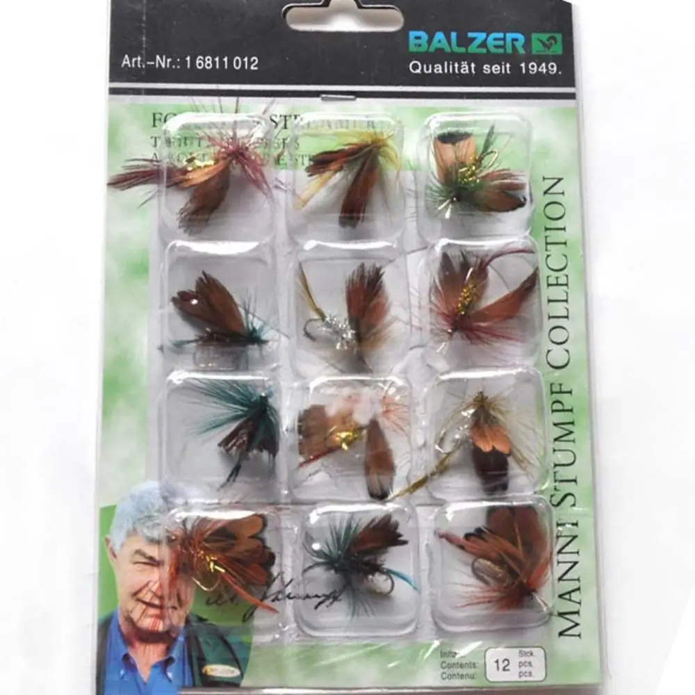 Conjunto 12 Moscas Artificiais Sortidas para Truta e Pesca à Mosca - Image 8
