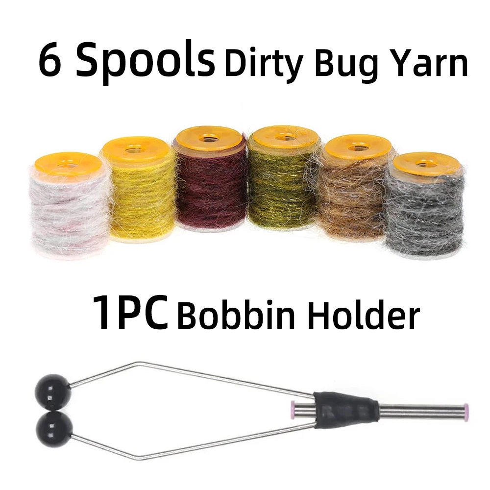 Conjunto 6 Fios Dubbing Dirty Bug 5m para Montagem de Moscas - Image 7